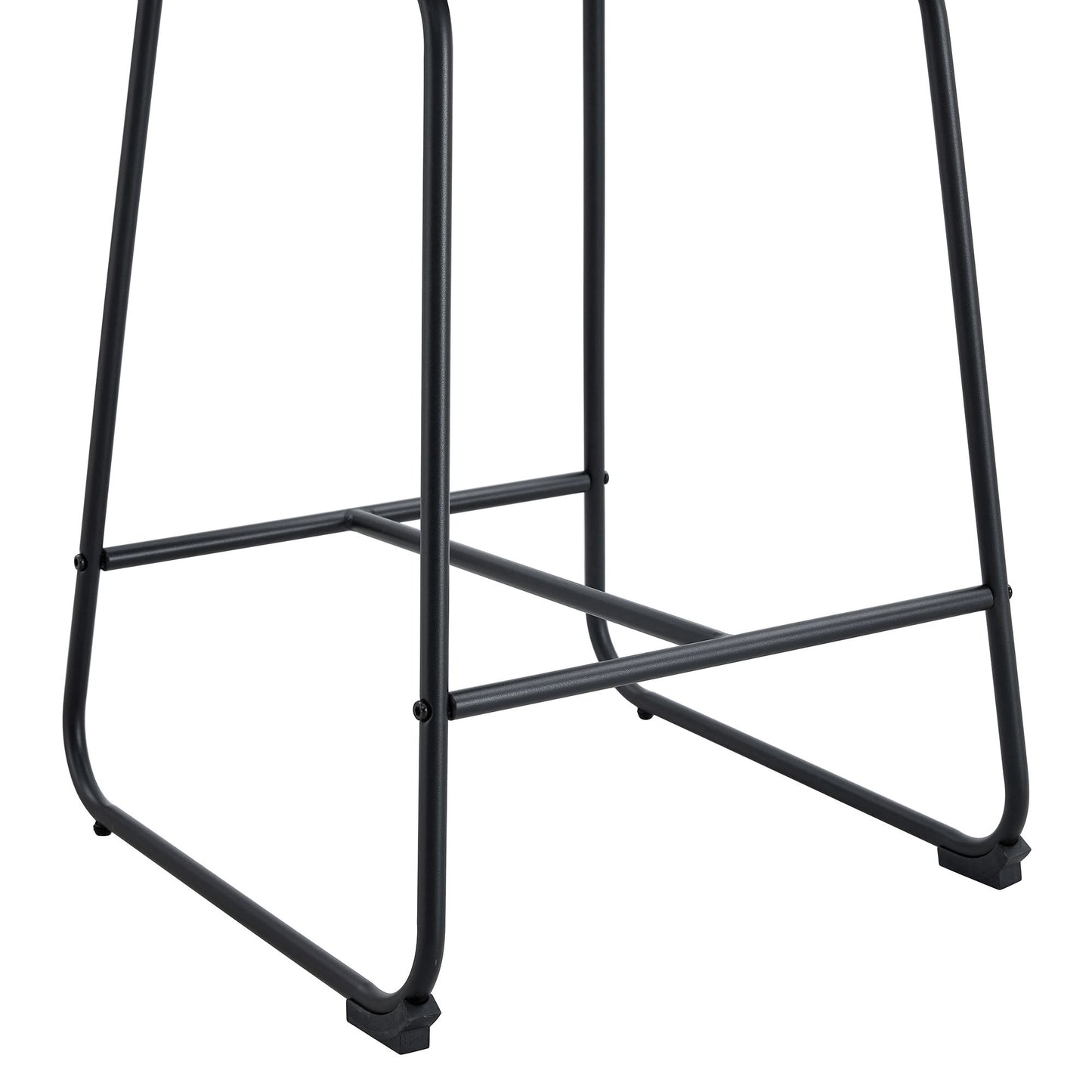 (Set of 2) Modern Minimalist Style Material Bar Stools, Suitable For Kitchen, Bar And Modern Home Design - White