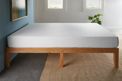 10" Twin Memory Foam Mattress - White
