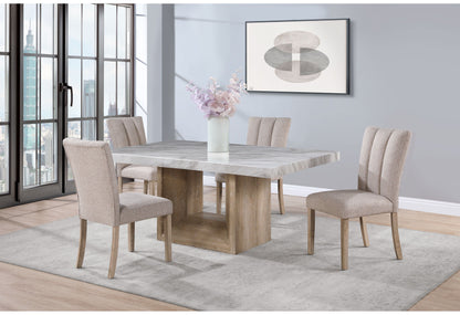 Sheena - 5 Pieces Dining Table Set - Natural