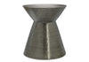 Drum Accent Side Table, Contemporary & Modern - Silver