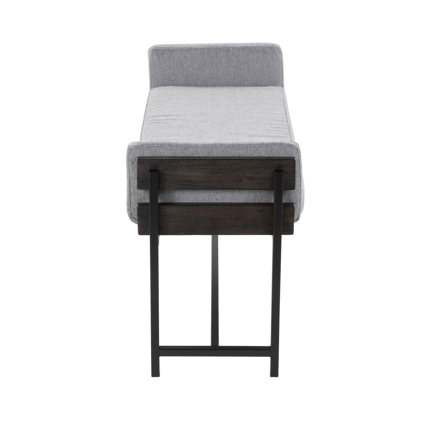 Kari - Farmhouse Bench - Black / Gray / Light Gray