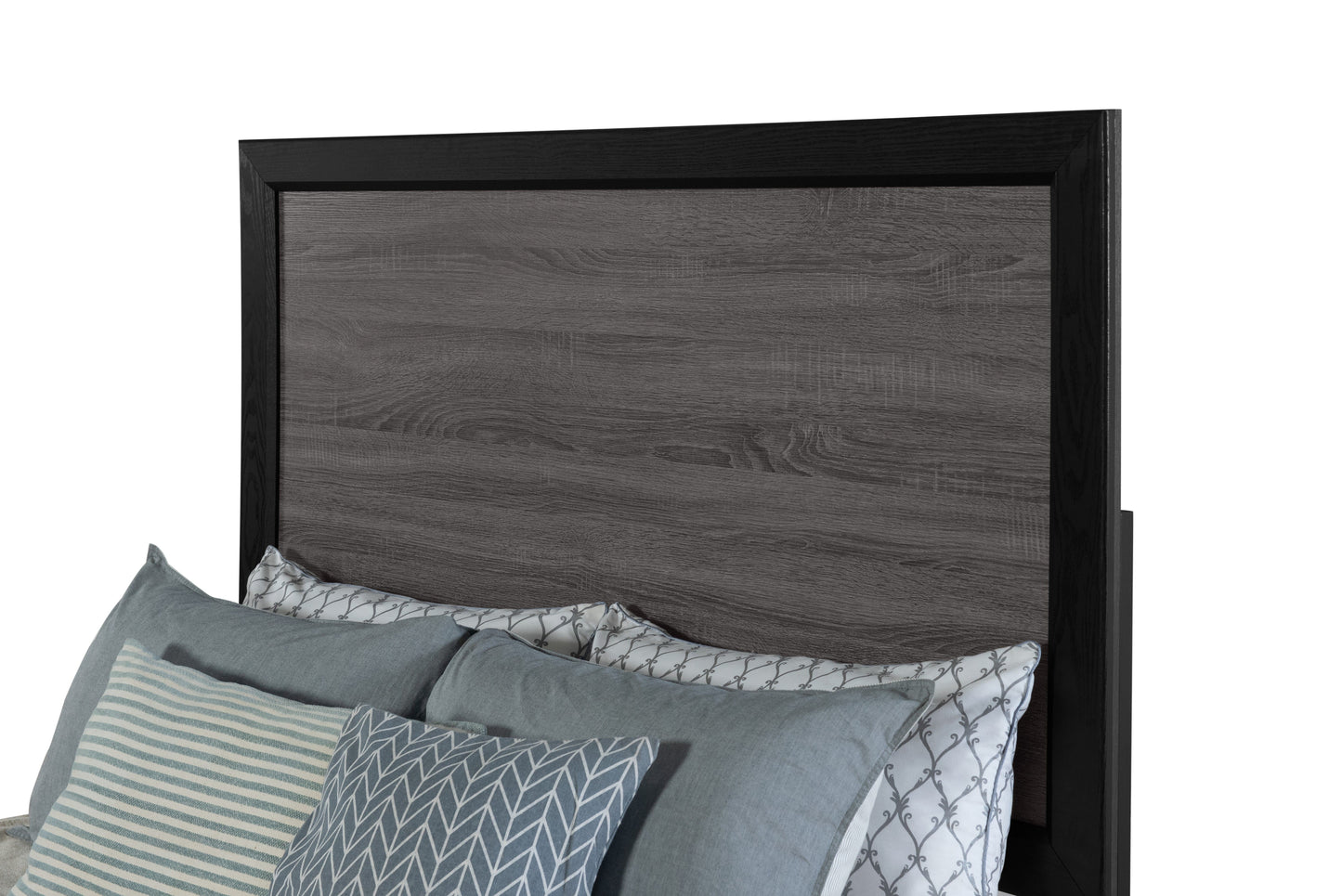 Soluto - King Bed - Gray / Black