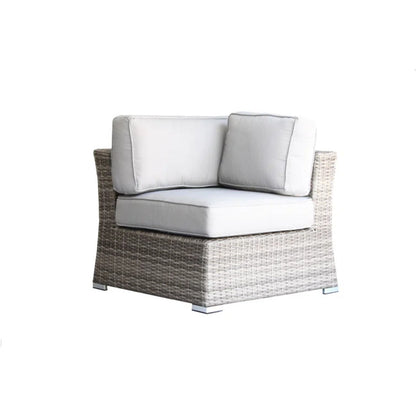 Modern 8 Person Outdoor Seating Group With Cushions - Gray Mix