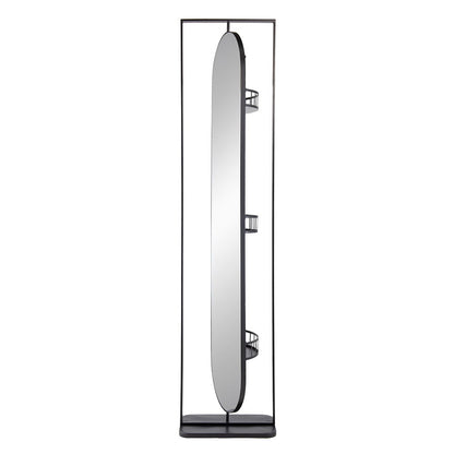 Full Length Standing Mirror, 360ÔøΩÔøΩÔøΩÔøΩÔøΩÔøΩÔøΩÔøΩÔøΩÔøΩÔøΩÔøΩÔøΩÔøΩÔøΩ Swivel Floor Mirror For Bedroom - Black