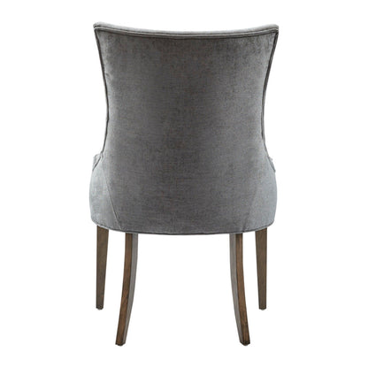 Elegant Design Comfortable Seating Dining Side Chair (Set of 2) - Dark Gray