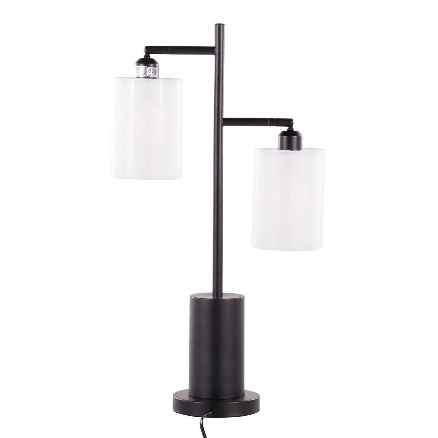 Cannes - Contemporary Table Lamp - Black / White