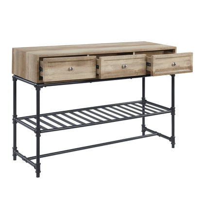 Brantley - Sofa Table - Oak / Sandy Gray