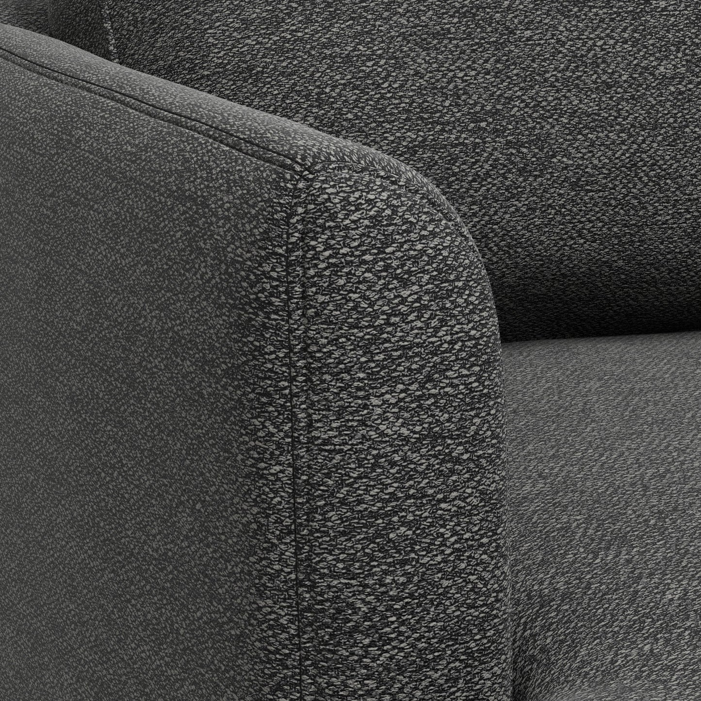 Livingston - Upholstered Sofa - Charcoal Gray