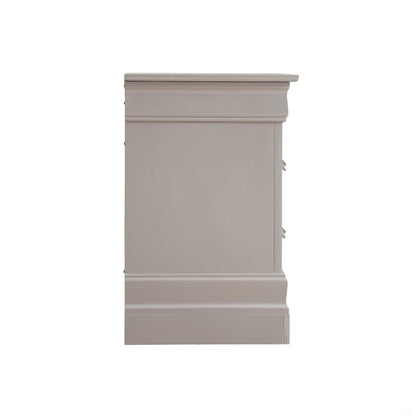 Lorana - Modern Nightstand - Silver Champagne