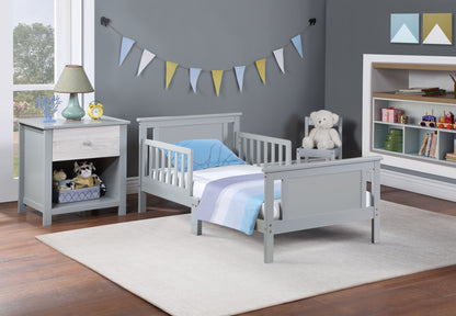 Connelly - Reversible Panel Toddler Bed - Rockport Gray