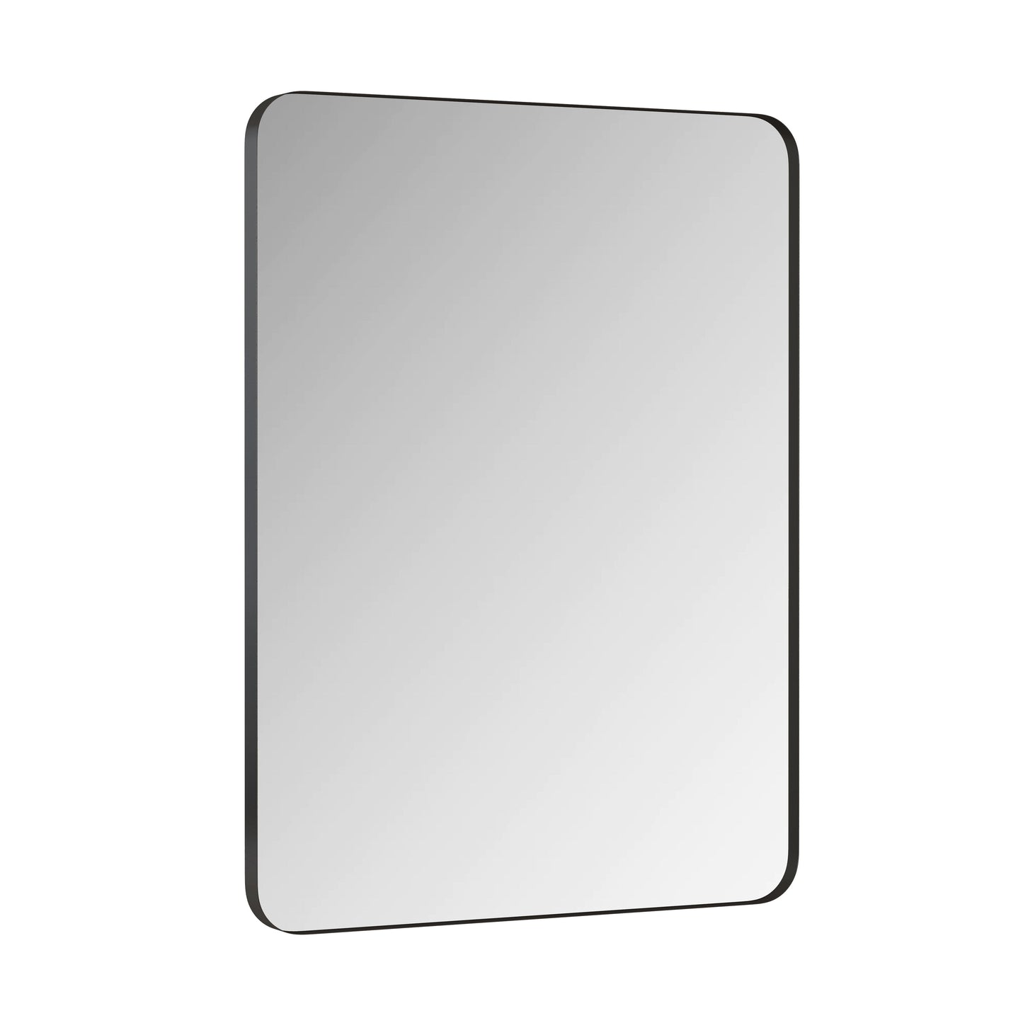 Wall Mirror Rectangular Mirror Metal Framed Mirror Vanity Mirror Dressing Mirror, For Bathroom, Living Room, Bedroom - Black