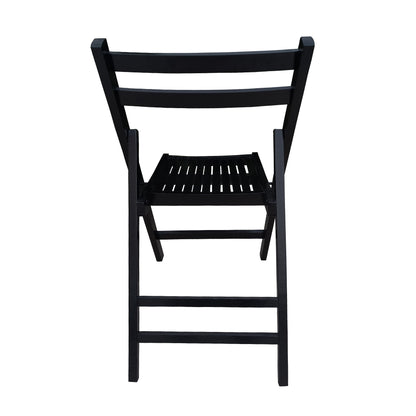 Folding Special Event Chairs, Foldable Style (Set of 4) - Black
