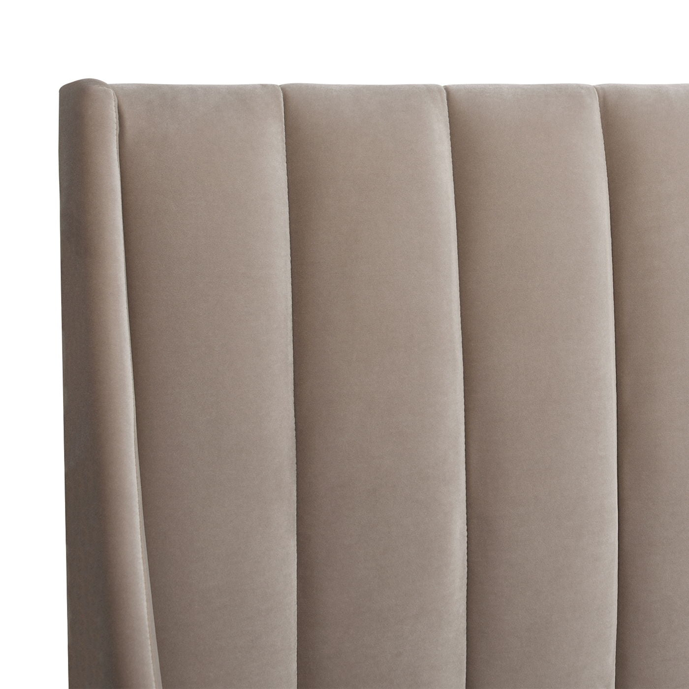 Aspen - King Vertical Tufted Headboard Platform Bed Set - Mink Beige