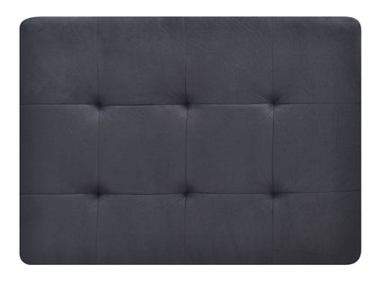 Sleek Contemporary Upholstered Ottoman - Black