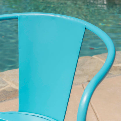 Yearn - 3 Piece Bistro Set With Table And 2 Chairs - Blue