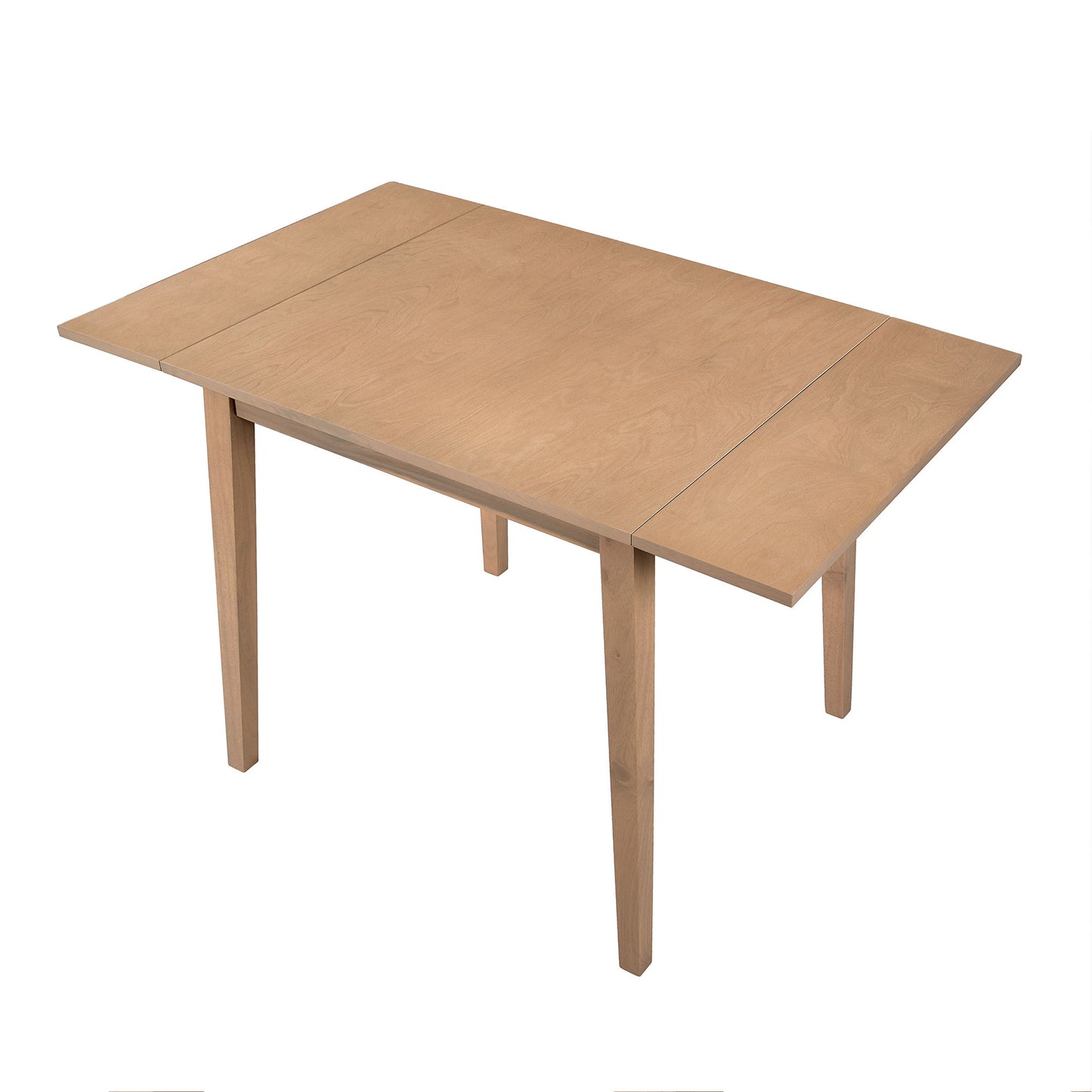 3 Piece Kitchen Dining Set With Drop Leaf Dining Table And 2 Dining Upholstered Chairs, Dining Room Set For Small Places - Natural