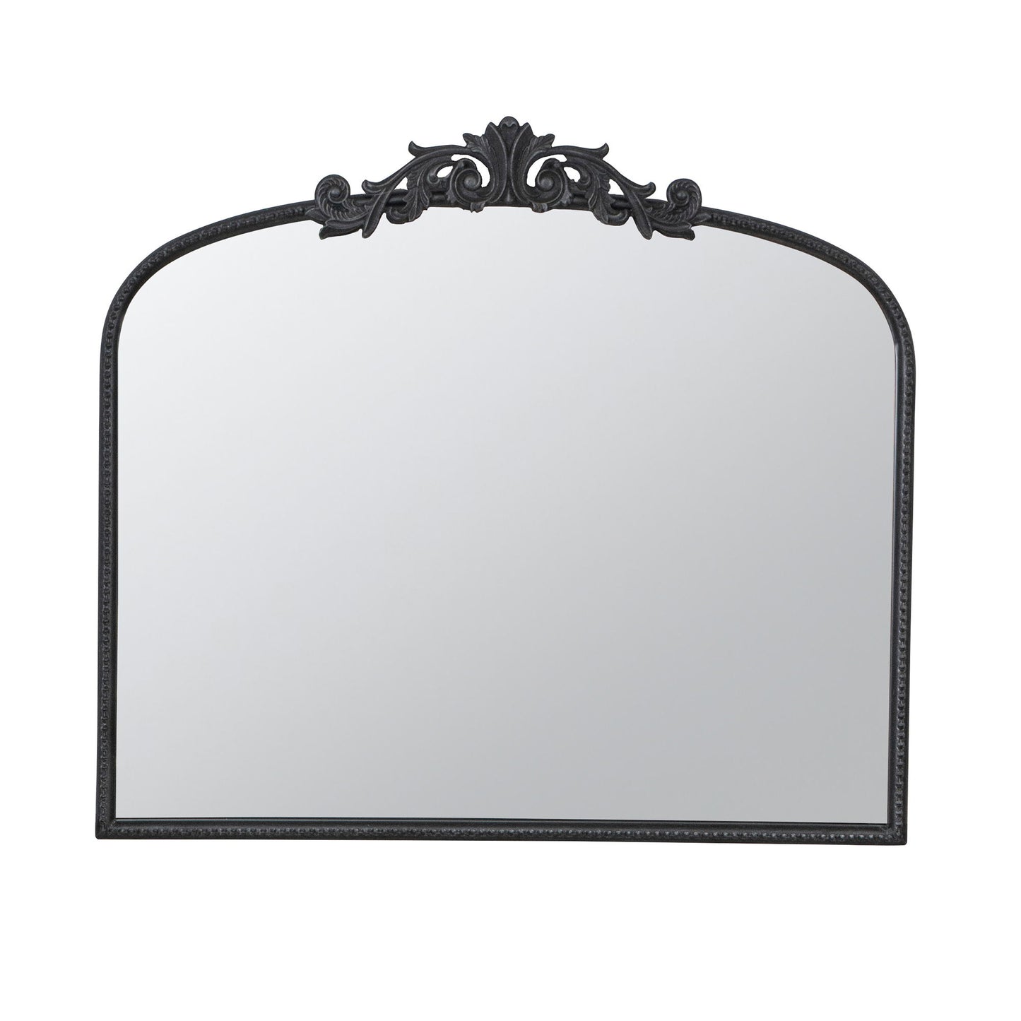 Classic Design Large Arch Mirror And Baroque Inspired Frame For Living Room Bathrrom Enterway Console - Black