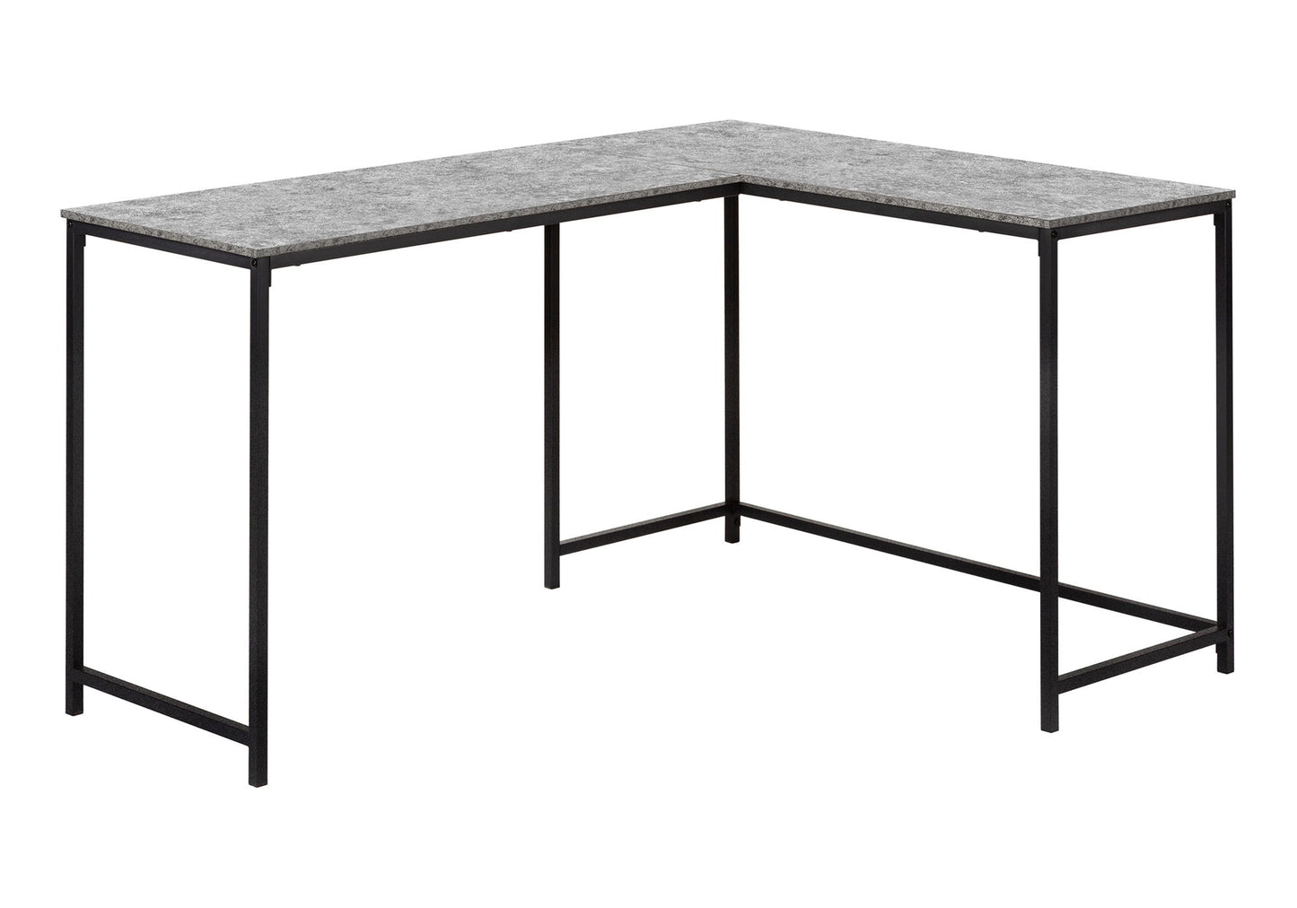 Computer Desk, Home Office, Corner, L Shape, Laptop, Contemporary & Modern - Gray