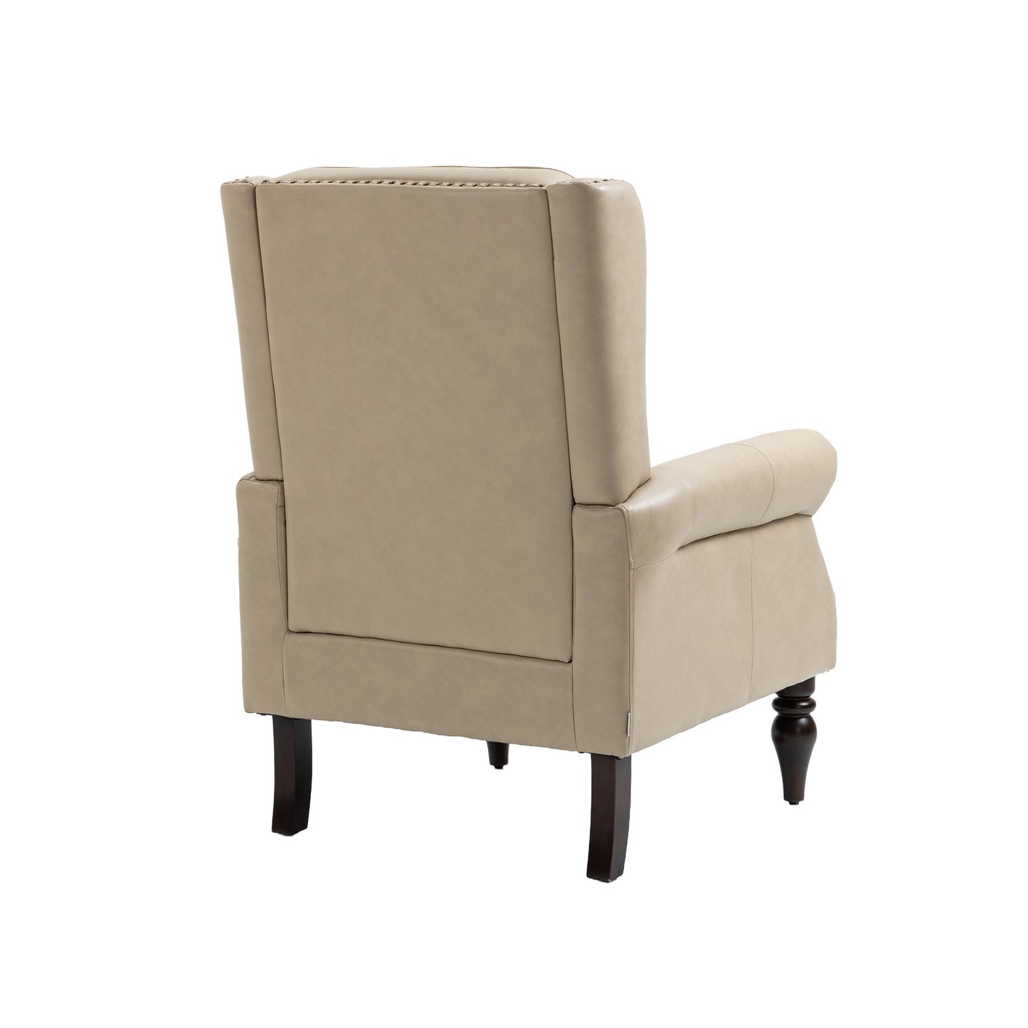 Modern Accent Chair Lounge Chair With Sturdy Wood Legs - Camel