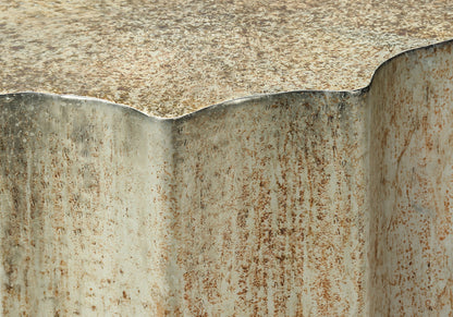 Drum Accent Side Table, Contemporary & Modern - Gold