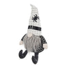 Sitting Gnome With Hat Spider, For Halloween Decor - Black White