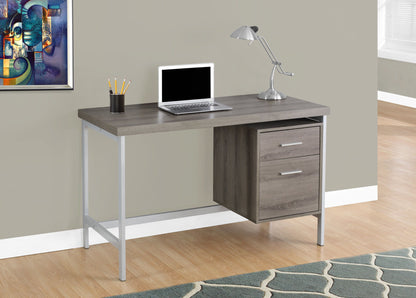 Computer Desk For Home Office, Laptop, Left, Right Set - Up, Storage Drawers, Contemporary & Modern - Taupe