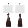 Curvo - Contemporary Polyresin Table Lamp (Set of 2) - Beige