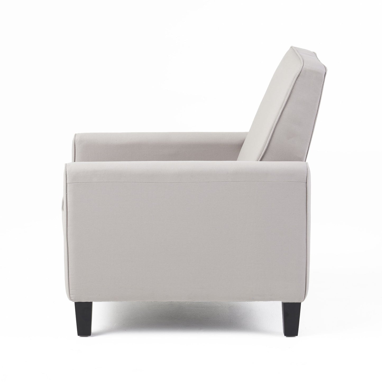 Linen Push Back Chair For Elegant Home - Gray