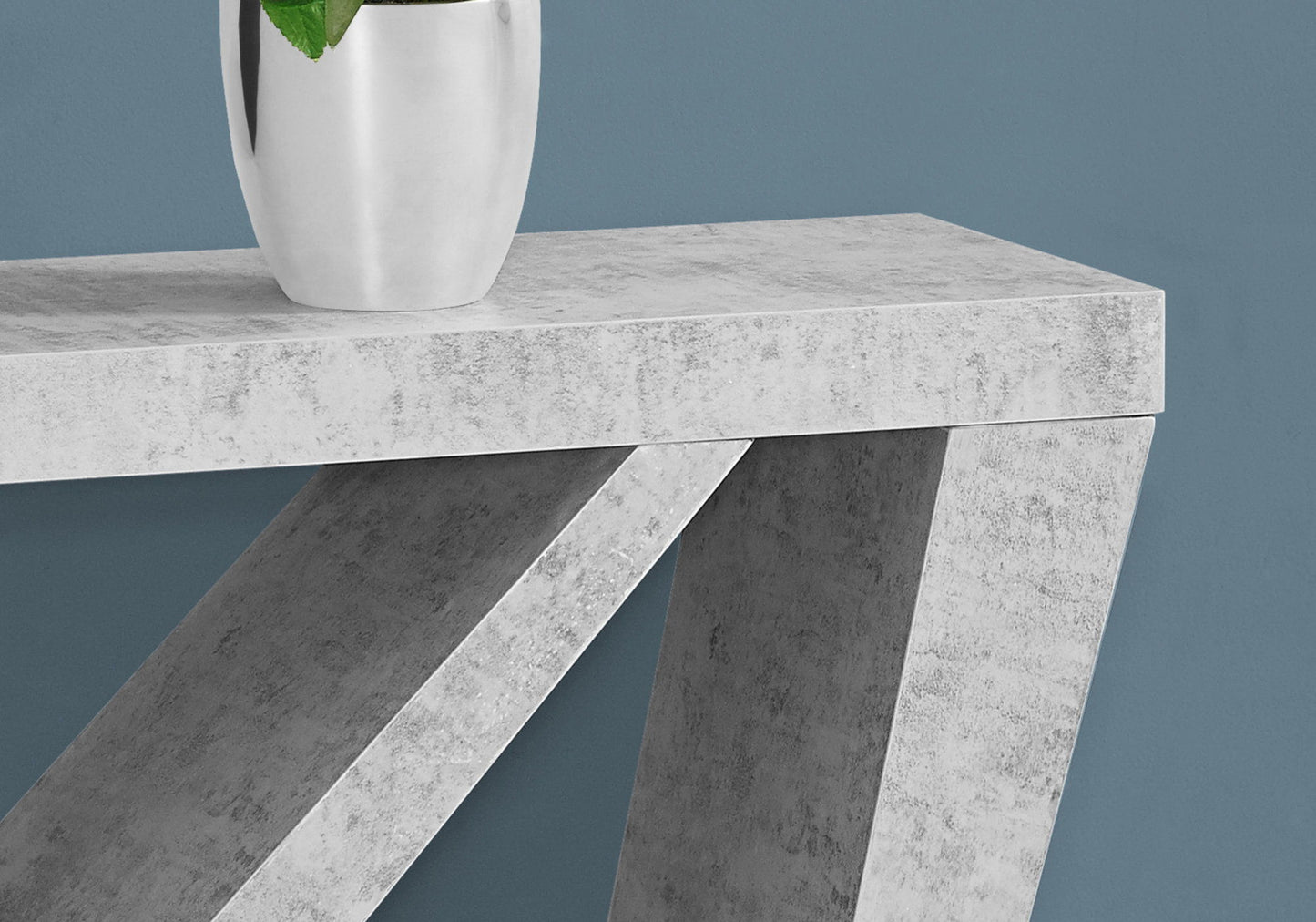 Accent Console Table For Entryway, Contemporary, Elegant Design - Gray