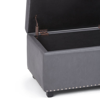 Hamilton - Storage Ottoman - Stone Gray