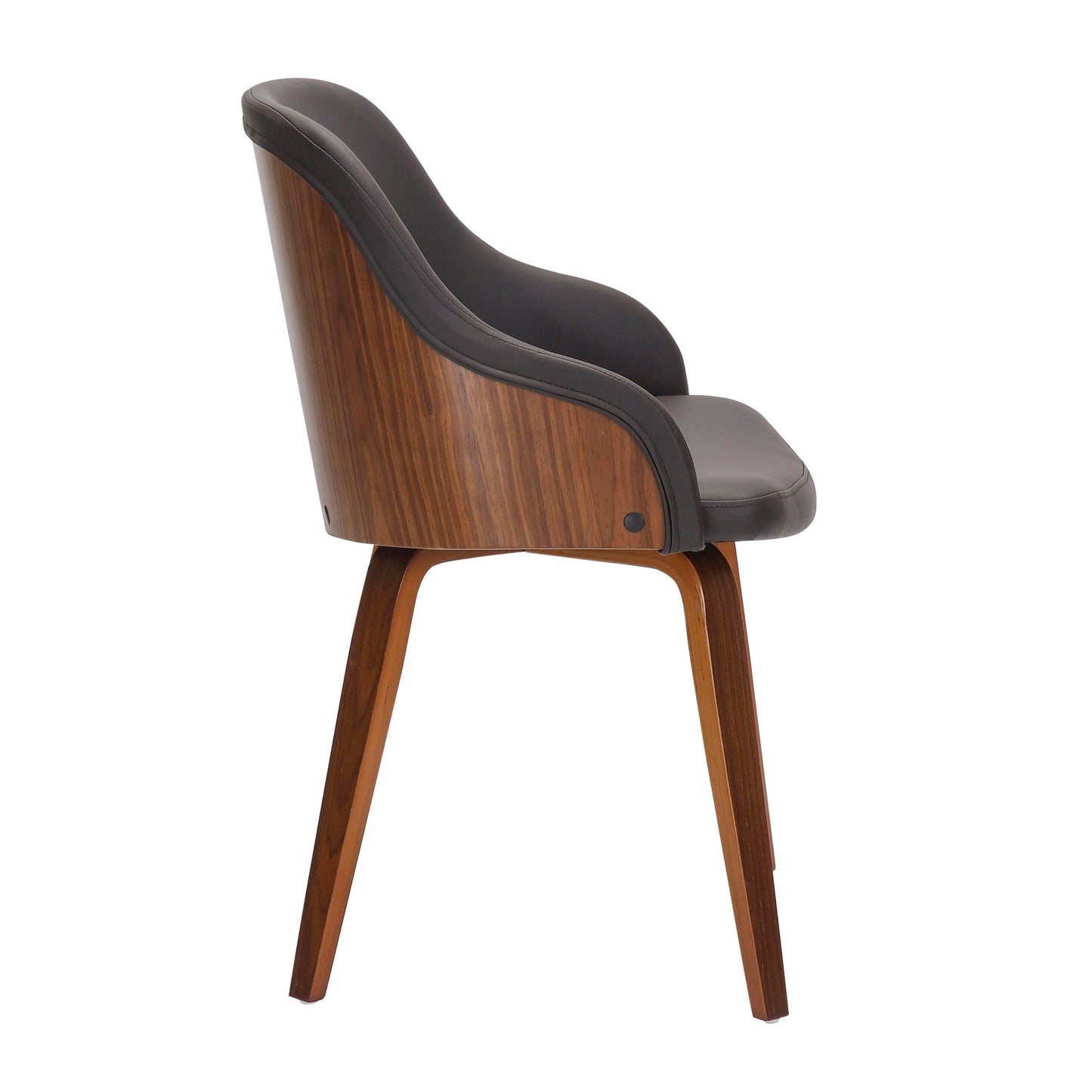 Bacci - Mid-Century Modern Dining / Chair - Walnut / Brown