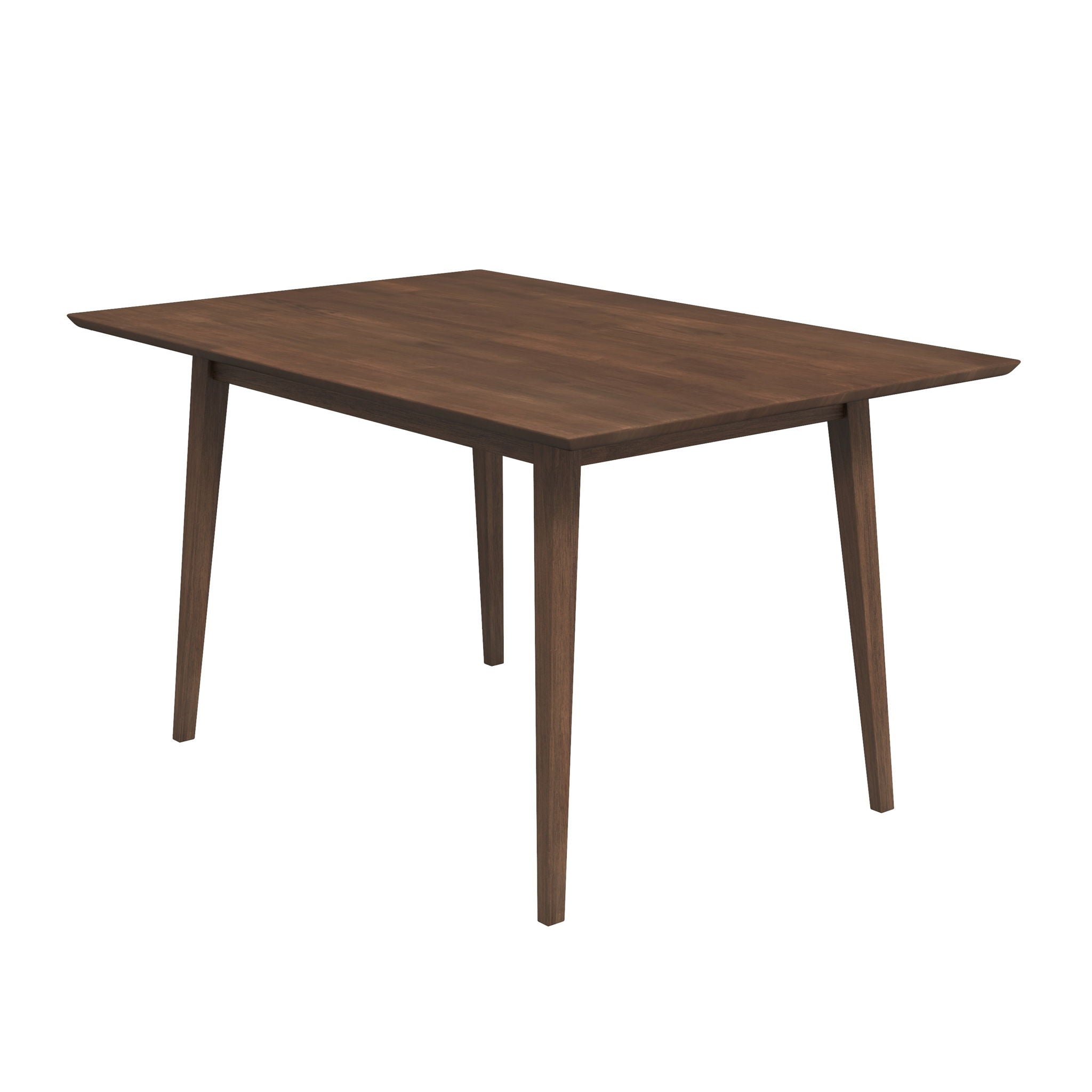 Mary - Modern Style Solid Wood Rectangular Dining Kitchen Table - Brown