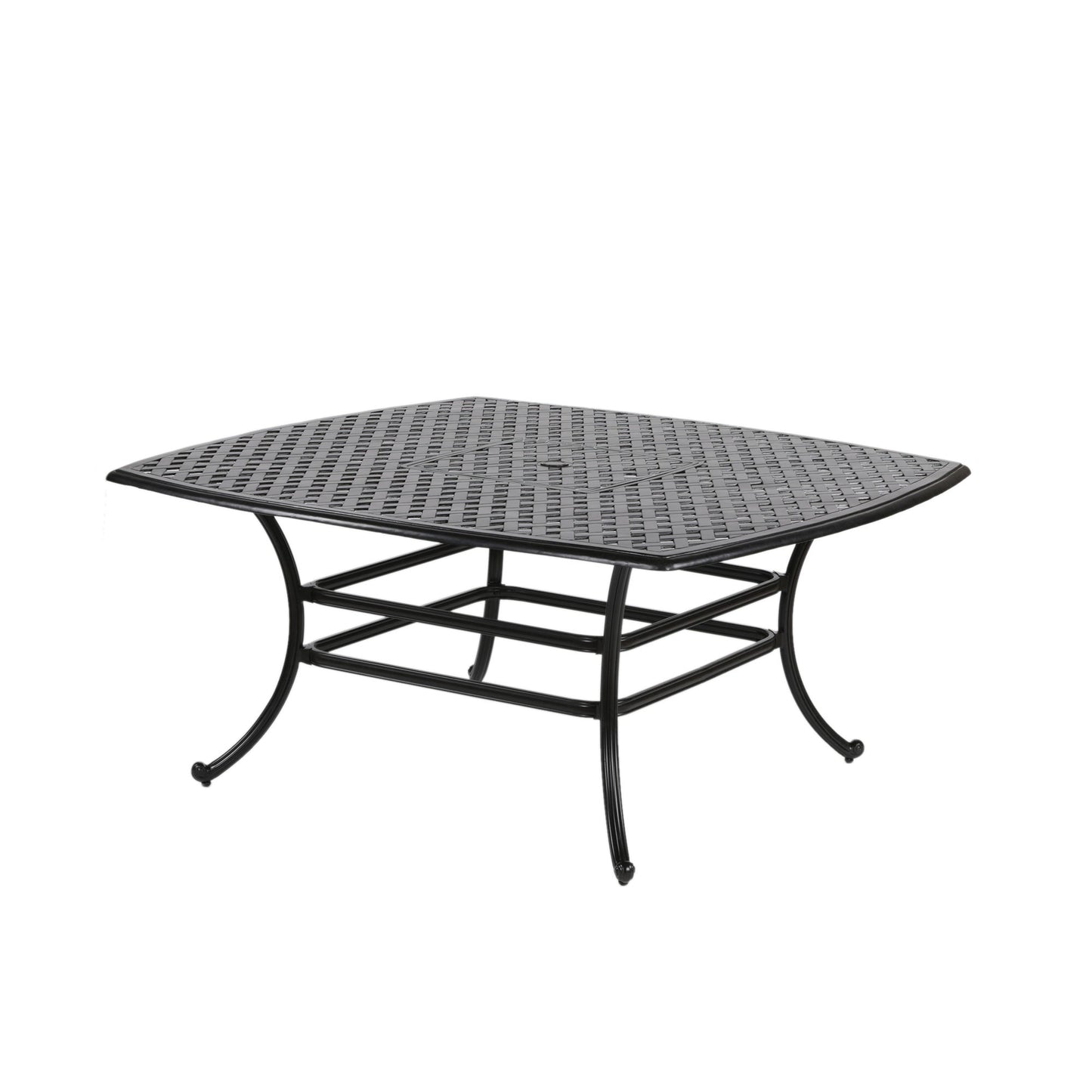 Square 8 Person 63.98" Long Aluminum Dining Set - Antique Bronze