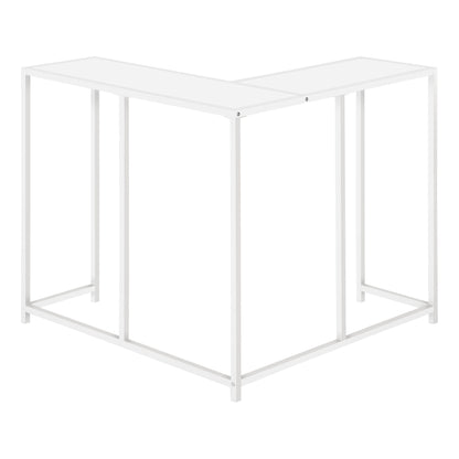 Corner Accent Console Table For Entryway, Contemporary And Modern - White