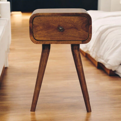 Avora - Mini Nightstand With 1 Drawer - Brown