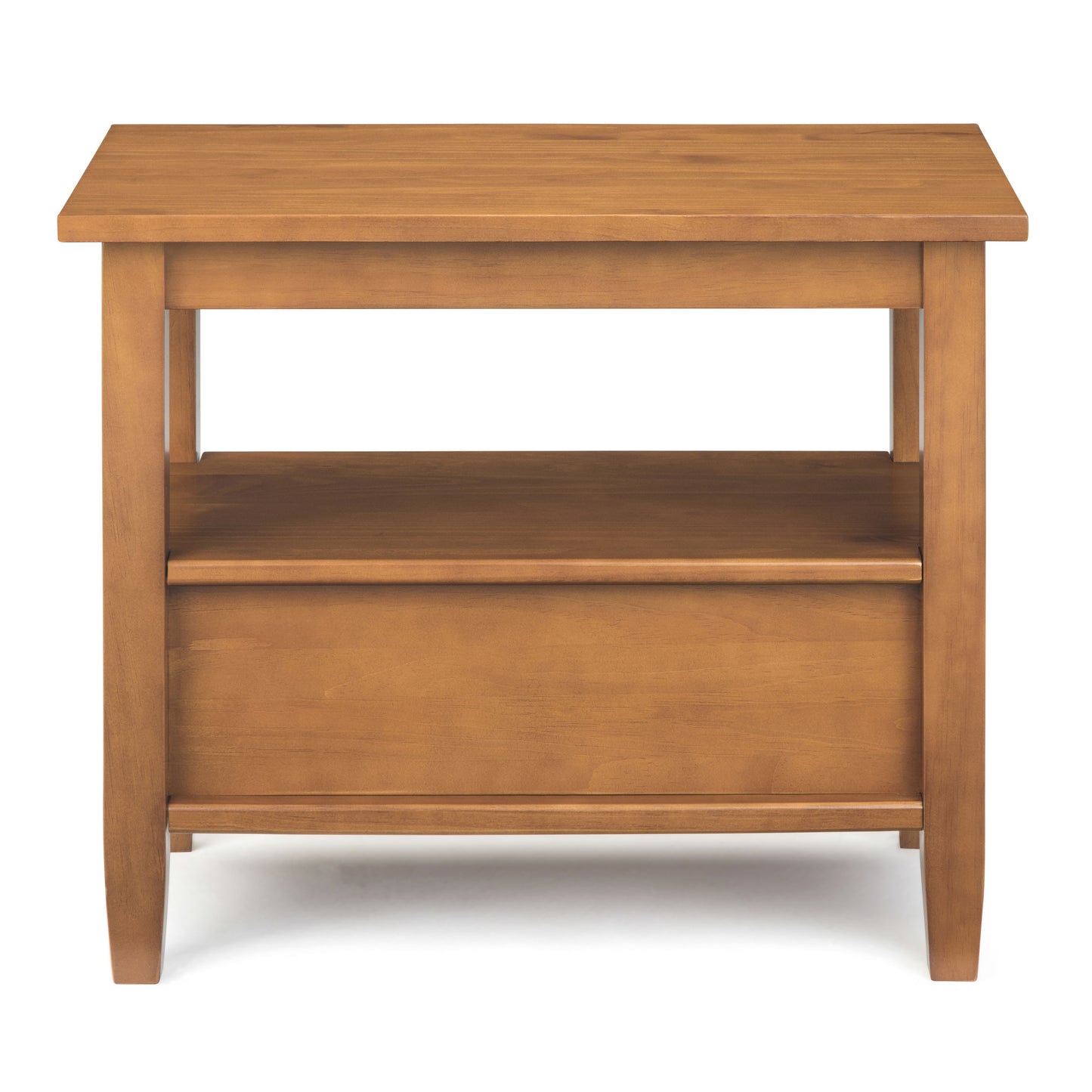 Warm Shaker - Narrow Side Table - Light Golden Brown