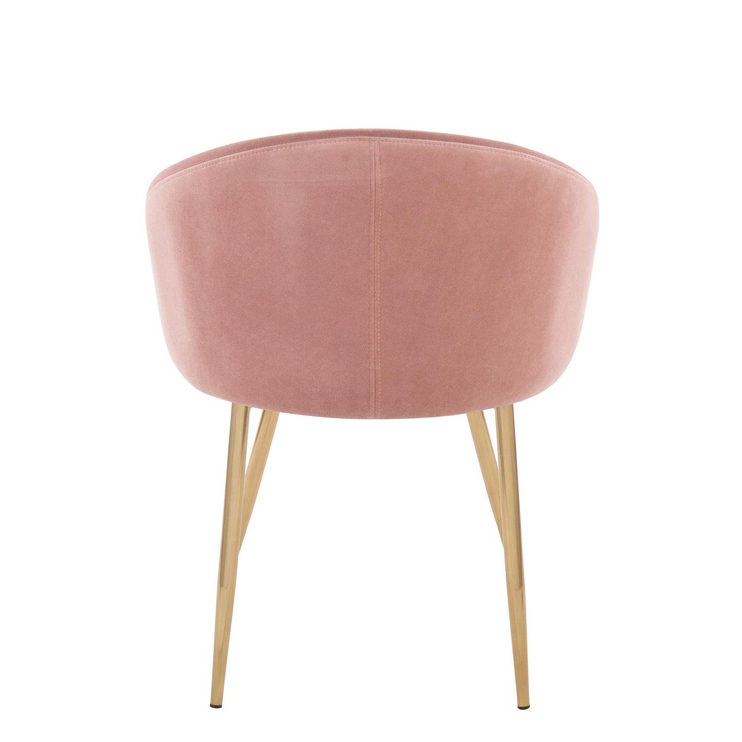 Claire - Contemporary / Glam Chair (Set of 2) - Gold / Blush