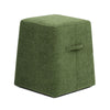 Oliver - Tapered Square Upholstered Ottoman - Moss Green Fleeced