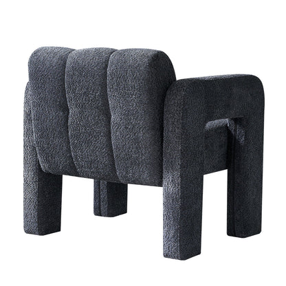 31.10" Boucle Upholstered Accent Chair - Dark Gray