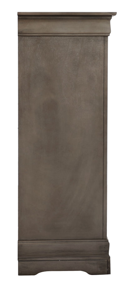 Traditional Style Storage Chest - Gray