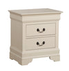 Louis Phillipe - Elegant Traditional Nightstand - Beige