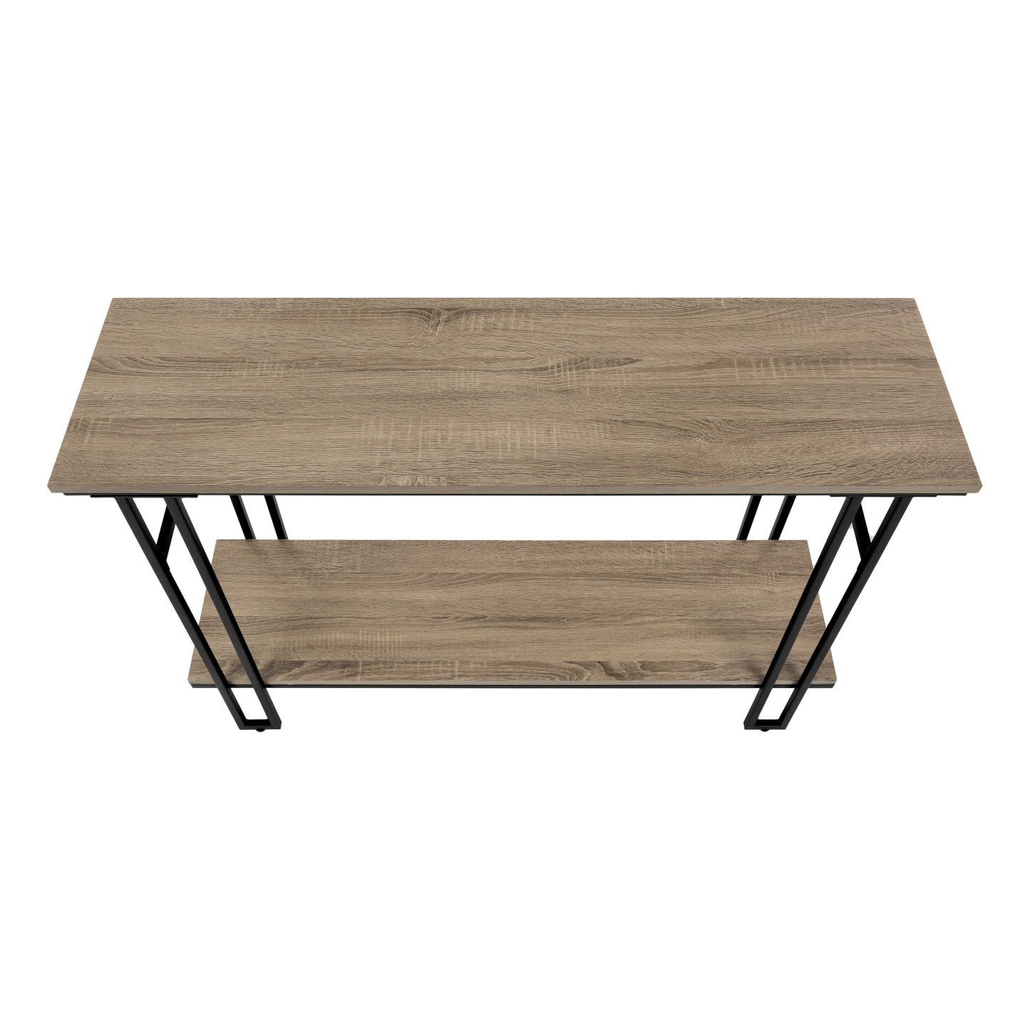 Accent Console Table For Entryway, Contemporary And Modern - Taupe / Black