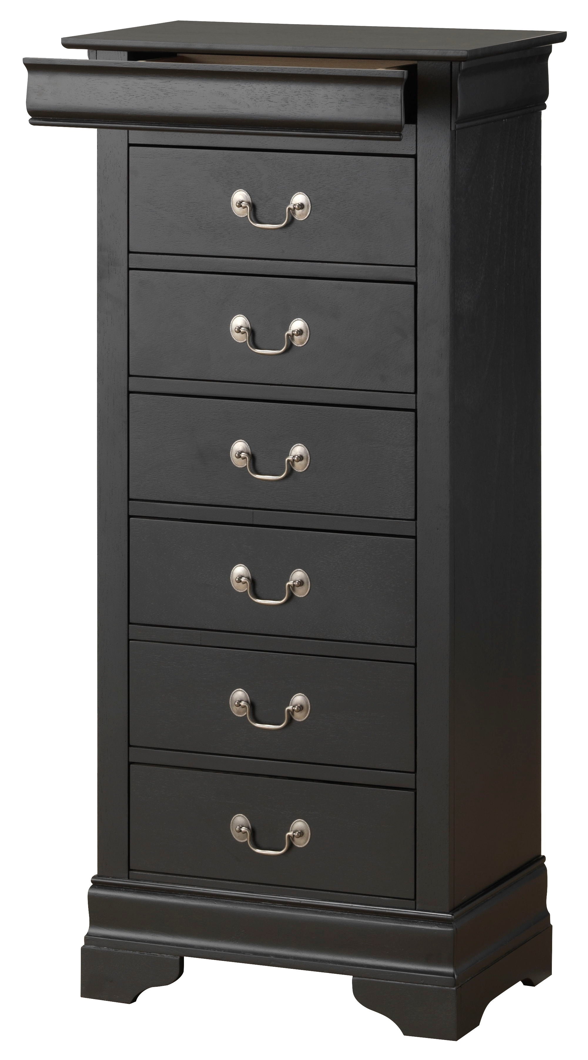 Elegant Traditional Lingerie Chest - Black