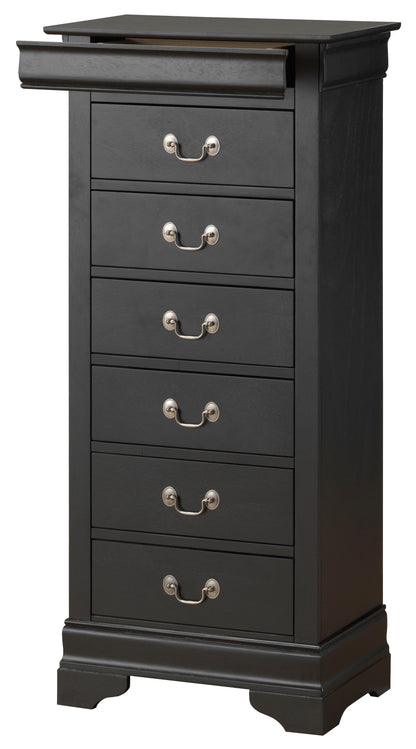 Elegant Traditional Lingerie Chest - Black
