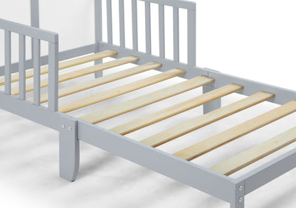 Birdie - Toddler Bed - Light Gray/White