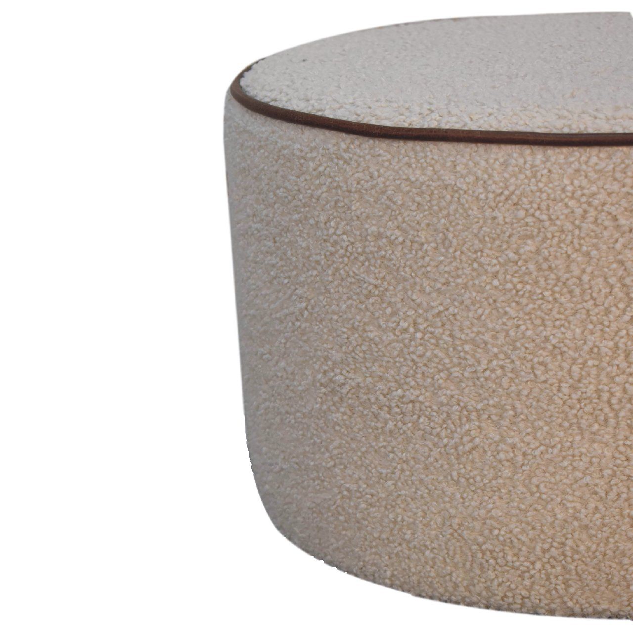 Serenity - Large Round Footstool - Chestnut
