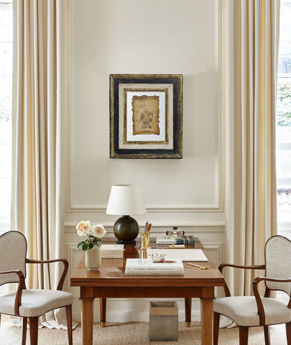 Lucian - Framed Antiqued Sculpture Print (Set of 2) - Multicolor / Wood
