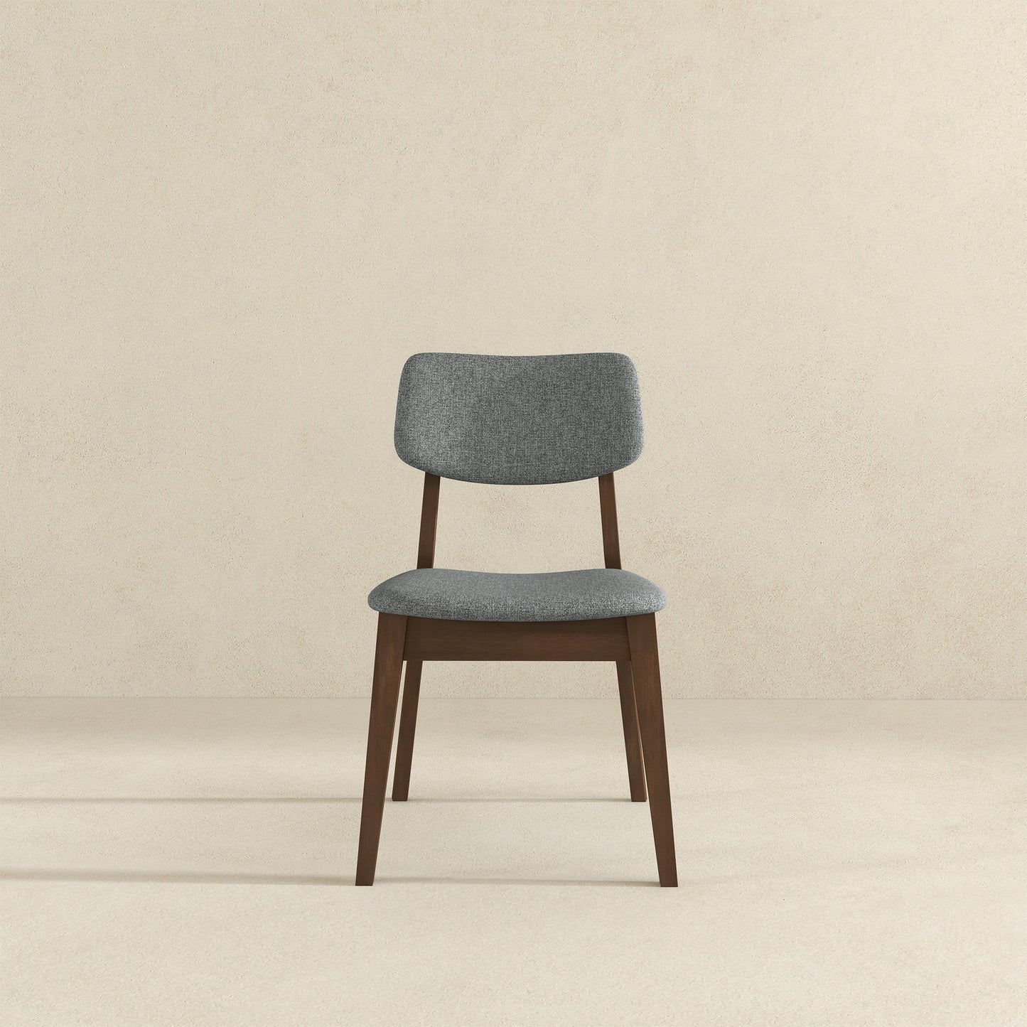 Carlos - Solid Back Side Chair (Set of 2) - Brown / Gray