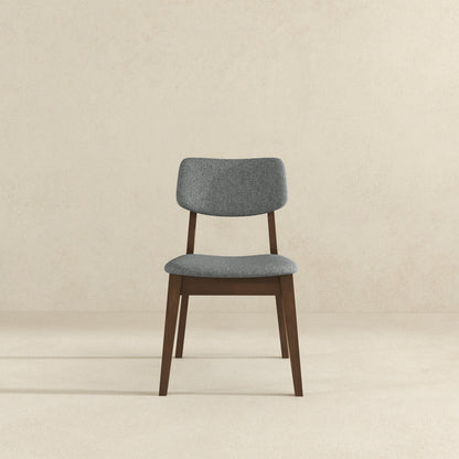 Carlos - Solid Back Side Chair (Set of 2) - Brown / Gray