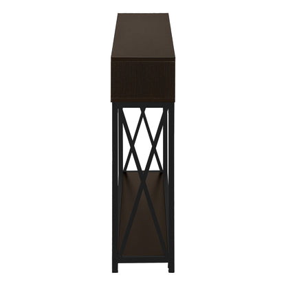 Accent Console Table For Entryway, Modern - Espresso